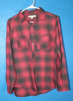 ADAM LEVINE mens size small long sleeve red plaid button up  - Image 1 of 4