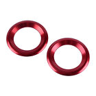 2pc Car Red Front Door Stereo Speaker Trim Cover Ring Fit For Honda Civic 16-19>