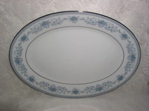 Noritake Blue Hill Oval Serving Platter 12" Excellent Unused Condition - Picture 1 of 4