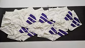 lot of 10 Vintage Adidas Equipment 90s Football Shorts Soccer purple S / XS - Picture 1 of 9