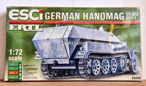 ESCI/ERTL 1/72 German Half-Track Sd.kfz. 251/1 Kit # E8359 Hanomag LOOK RARE - Picture 1 of 2
