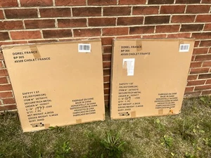 Two new Safety 1st SecureTech Simply Close white metal stair gates pressure fit - Picture 1 of 4