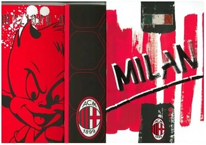 10PZ.QUADERNI MAXI, RIGATURA 3°ELEMENTARI, A.C.MILAN CALCIO, MODELLI ASSORTITI - Bild 1 von 4