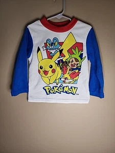 Boy’s Size 4 Pajama Top Poke’mon Warm Top Excellent Condition - Picture 1 of 4