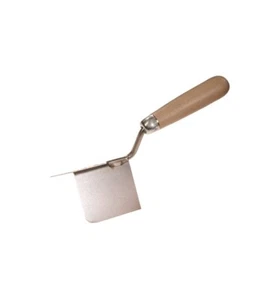 Eckenkelle Außenecke mit Holzgriff 120 x 60mm Kantenkelle Maurerkelle Eckkelle - Bild 1 von 1
