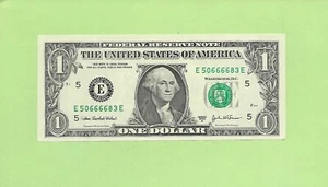 2003A... UNCIRC $1 E 5066 6683 E... 2003A $1 E-E QUAD CENTER '6666' - Imagen 1 de 2
