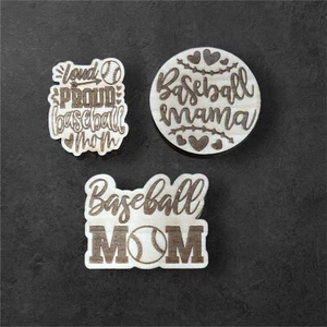 Baseball Mom Engraved Fridge Magnet - Brand New - Picture 1 of 2