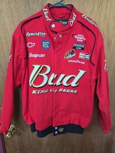 Vintage Jeff Hamilton Budweiser NASCAR Jacket Size: M...Chase Authentics - Picture 1 of 8