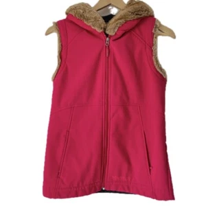 NEU Marmot Furlange Weste rosa braun Kunstfellbesatz Reißverschluss vorne Damengröße Small S - Bild 1 von 9