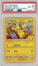 2021 POKEMON MCDONALDS COLLECTION PIKACHU HOLO PSA 8 NM MINT