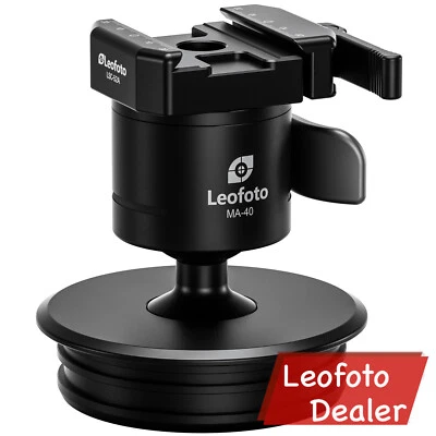 Leofoto Outdoors Ball Head with 100mm Systematic Adapter - MAB-100X Arca Clamp - Image 1 of 2