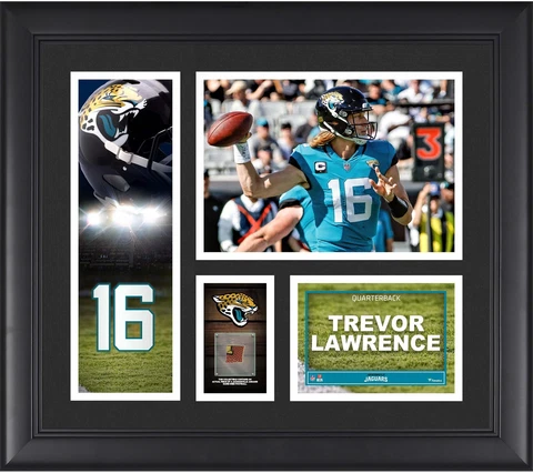 Trevor Lawrence Jacksonville Jaguars Framed 15" x 17" Player Cover