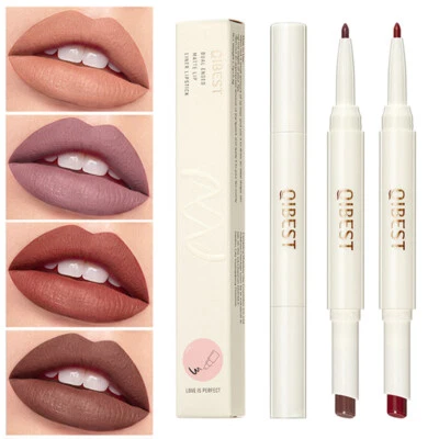 Double Head Lipliner Matte Lipstick Natural Lasting Waterproof Makeup Women  - Image 1 of 4