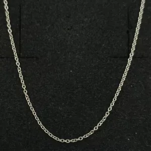 Cadena oro blanco 18k 750 mls . 45 cm. 1,60 grs. - Imagen 1 de 4