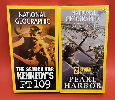 National Geographic Pearl Harbor & The Search for KENNEDY'S PT109 VHS Sealed New - Image 1 of 4