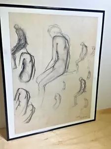 Don W Emery | Signed Figurative Graphite Original Artist Work on Paper | 1949 - Picture 1 of 13