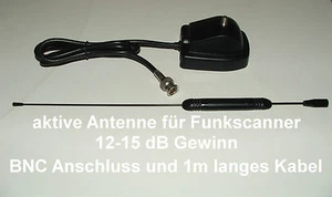 SKANER POKÓJ SPECJALNY AKTYWNY ANTENA wzmacniacz do wtyczki Albrecht / Uniden bnc - Zdjęcie 1 z 1
