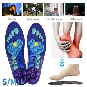 Magnetic Acupressure Shoe Insoles for Pain, Feet Fatigue Relief UK - Picture 1 of 6