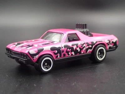1968 68 Chevy Chevrolet El Camino Rosa 1:64 Scala da Collezione Modellino Auto - Immagine 1 di 4
