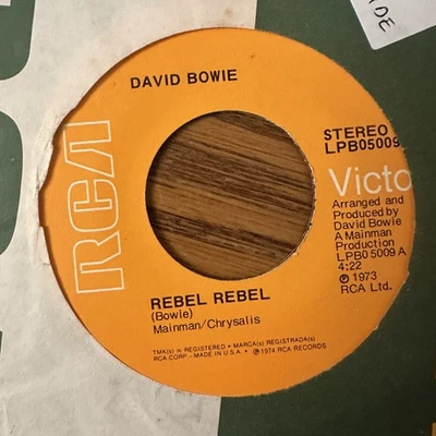 David Bowie – Rebel Rebel - Vinyl 7" Single Record - VG - Image 1 of 2