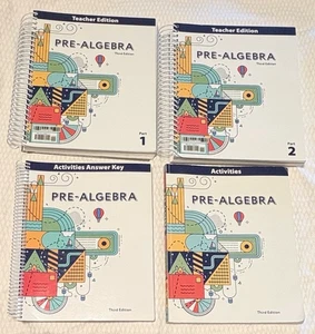 BJU Press- Pre-Algebra Subject Partial Kit *3rd Edition* 2023 - Picture 1 of 11