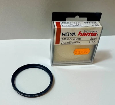 Hama Hoya Diffusor Spot (Soft) 55mm  (2) Effekt Vignettierfilter Filter - OVP - Bild 1 von 3