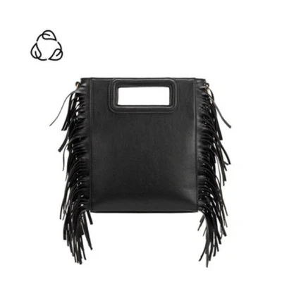 MELIE BIANCO Jamie Black Recycled Vegan Crossbody fringe western cowgirl Bag - Image 1 of 4