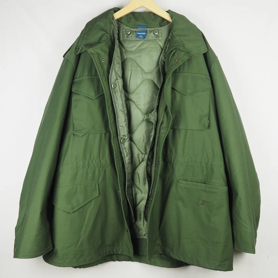 NUEVO Abrigo de Campo Propper M65 Con Forro Oliva Para Hombres 3XL Chaqueta Militar Capucha Reg Foto 1 de 4