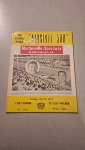 Richard Petty Signed Autographed 1962 Virginia 500 Program Vintage NASCAR Win 7 - Picture 1 of 2