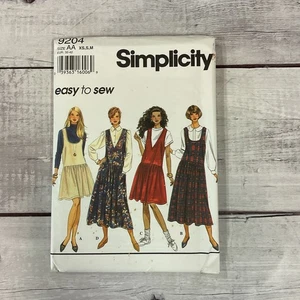 Simplicity 9204 Schnittmuster Kleid Pullover Drop Waist Miss Gr. XS-M UNGESCHNITTEN - Bild 1 von 3