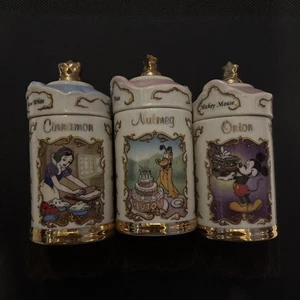 Lenox Walt Disney Gewürzglas Sammlung - 3 Gewürze Zwiebel/Muskat/Zimt - Bild 1 von 13
