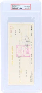 Al Leiter New York Yankees Autographed Check from March 3, 1986 PSA 84845918 - Picture 1 of 2