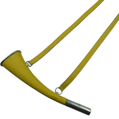 Collar Cuerno Corneta Hermes Couchevel Cher B Grabado Amarillo 0064 Usado Foto 1 de 4