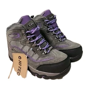 Neu mit Etikett Hi-Tec Skamania wasserdichte Damen-Winterstiefel taupe dune violett Eis 6,5  - Bild 1 von 11