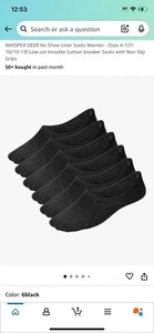 Whisper Deer No Show Linersocken 6er Pack - Bild 1 von 2