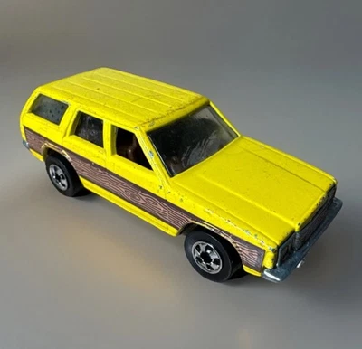 Hot Wheels Blackwall Aries Station Wagon Yellow K-Car, Diecast Hong Kong, 1981 - Image 1 of 4