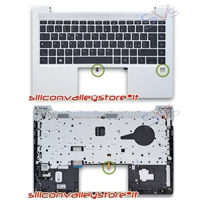 Tastiera Palmrest Topcase HP Elitebook 440 G8 445 G8 Silver M23771-061 - Picture 1 of 1