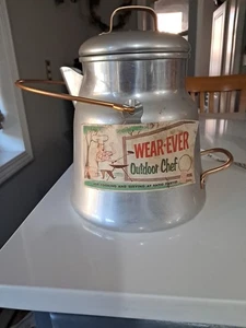 VTG ~1950 s Wear -Ever Percolator ~ Outdoor Chef~ORIGINAL LABEL #3116~ USA! - Picture 1 of 9