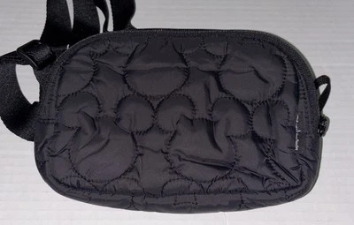 Disney Vera Bradley Mini Bolso Cinturón Orejas de Mickey Mouse Negro Acolchado Nuevo con Etiquetas Foto 1 de 4