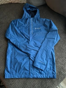 Columbia Rain Jacket Waterproof Full Zip Blue Boy's L Large 14/16 Windbreaker - Picture 1 of 1