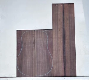 East Indian Rosewood Classical AAA Grade Guitar Back & Side Set #412 - Picture 1 of 5