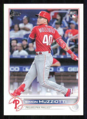 2022 Topps Update #US19 Simon Muzziotti RC - Image 1 of 2
