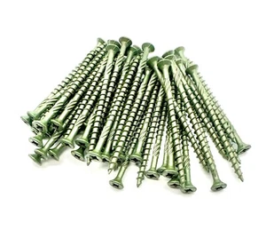 4.5mm x 70mm PROFESSIONAL DECKING SCREWS LANDSCAPE FENCING DECK GREEN TIMCO - Picture 1 of 9