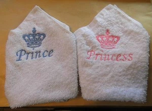 Embroidered Personalised Baby Face Cloth/Flannel (New) - Picture 1 of 1