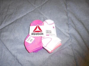 NUEVO, Reebok Niñas Corte Bajo Paquete de 6 Rendimiento Entrenamiento Control de Humedad Talla S - Imagen 1 de 3