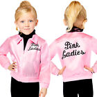 Childs Pink Ladies Jacket Fancy Dress Grease Film Costume 1950s 50s Girls Kids