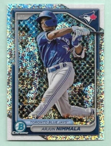 ARJUN NIMMALA 2024 TOPPS BOWMAN CHROME SPARKLE SP ROOKIE RC CARD #/200 MLB - Bild 1 von 2