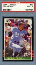 1985 Donruss # 53 George Brett PSA 9 Mint Royals (12547757)