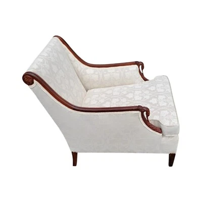 Silla Club Caoba Años 40 Sillón Salón Grande Sala Tapizado Nuevo Foto 1 de 4