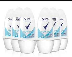 6 x Fresh Deodorant Body Sure Roll-On Antiperspirant Cotton Dry Women Joblot New - Picture 1 of 3